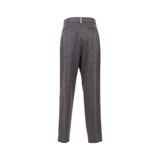 Pleated Straight Leg Trousers