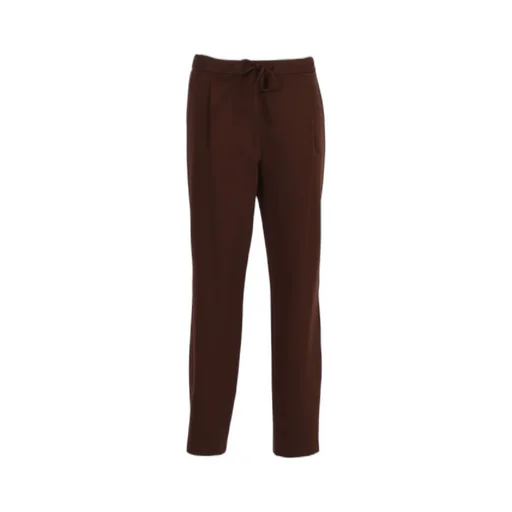 Pleated Drawstring Straight Leg Trousers
