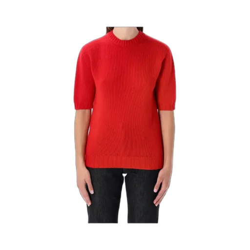 Short-Sleeved Knitted Jumper