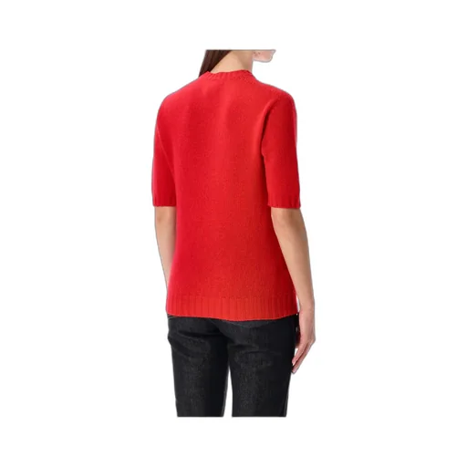 Short-Sleeved Knitted Jumper