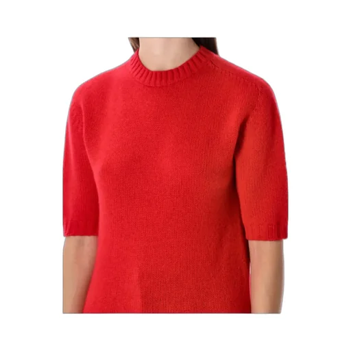 Short-Sleeved Knitted Jumper