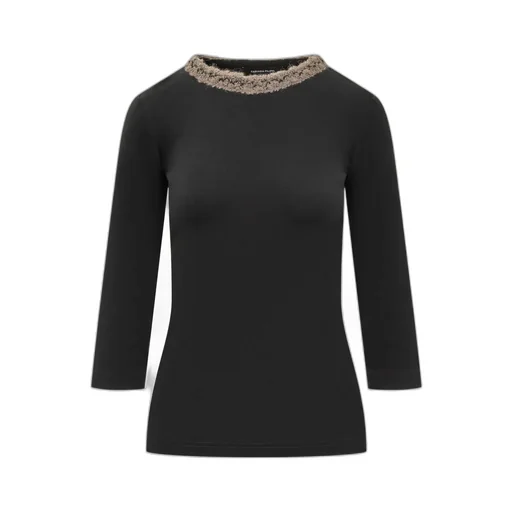 Embellished Round Neck Top