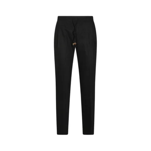Drawstring Straight Leg Trousers