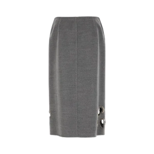 Cut-Out Embellished Midi Skirt