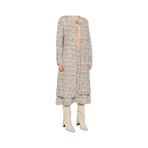 Long Sleeved Tweed Coat
