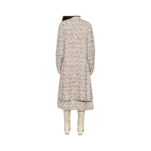Long Sleeved Tweed Coat