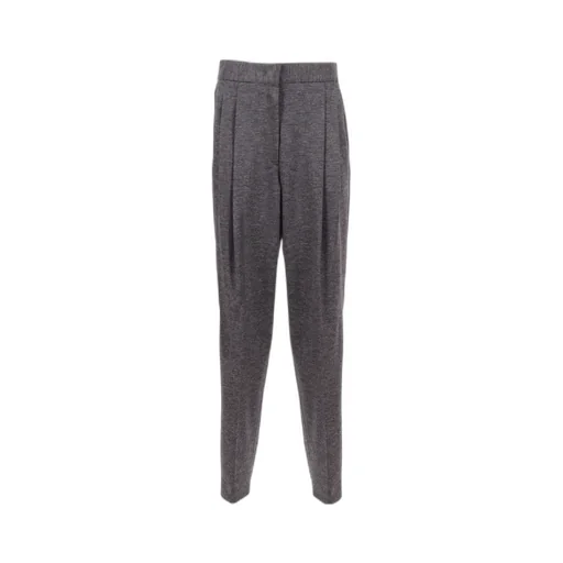 Pleated Straight Leg Trousers