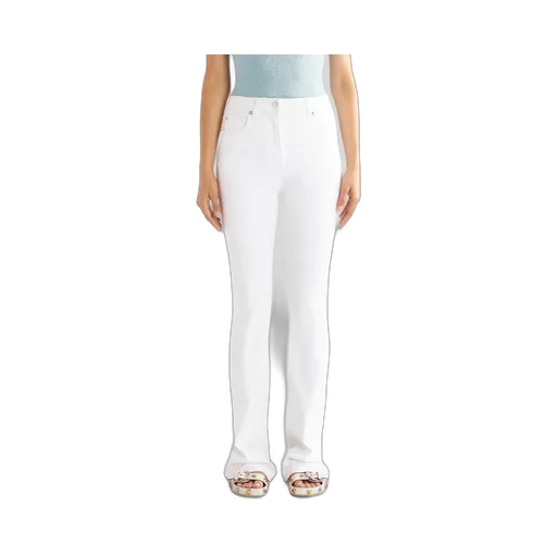 Button Detailed Straight Leg Jeans