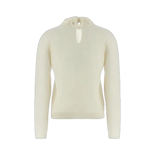 Lace Neck Sweater