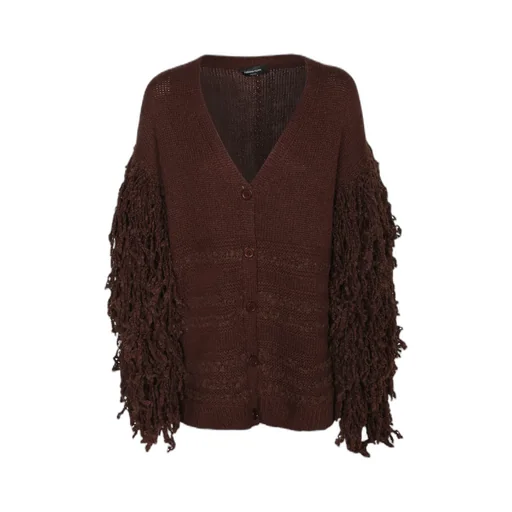 Bouclé Fringed Cardigan