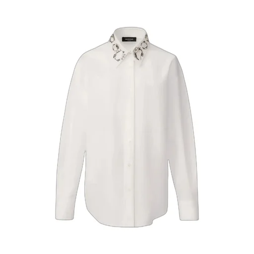 Long Sleeved Embellished Collar Shirt