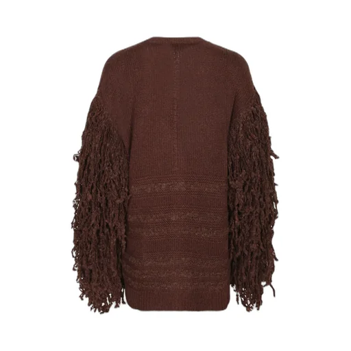 Bouclé Fringed Cardigan