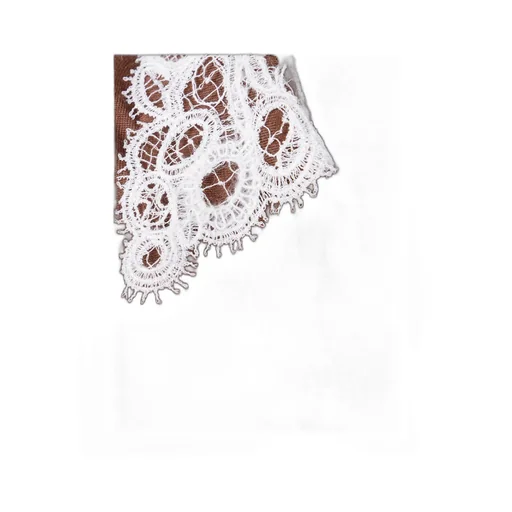 Lace-Trimmed Knit Top