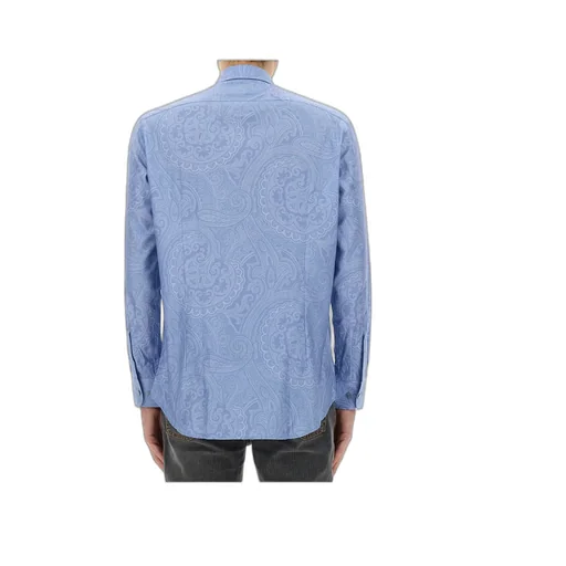 Paisley-Print Button-Up Shirt