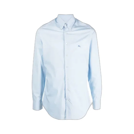 Logo Embroidered Button-Up Shirt