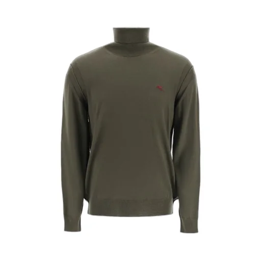 Logo-Embroidered Roll-Neck Jumper