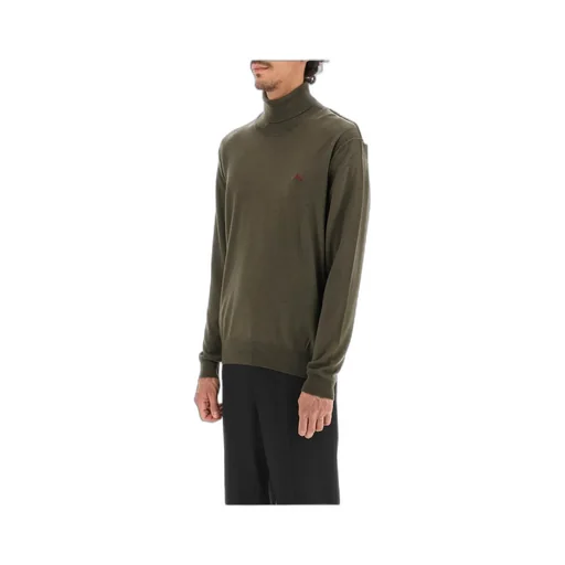 Logo-Embroidered Roll-Neck Jumper