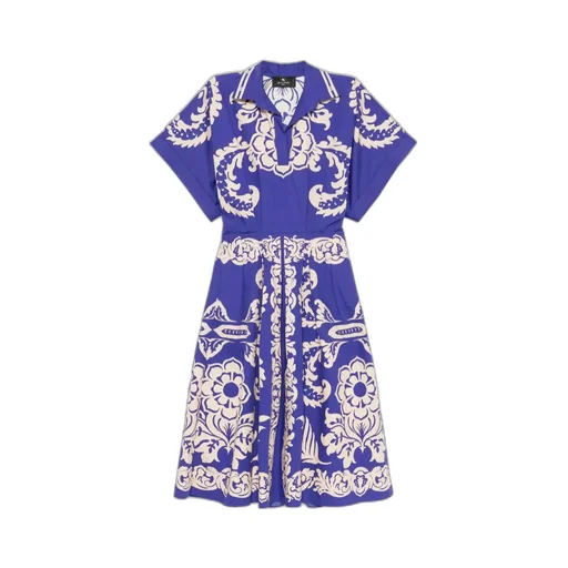 Paisley Printed Midi Dress