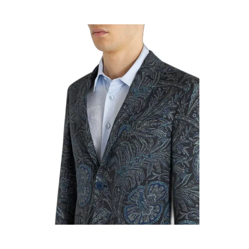V-Neck Floral Printed Blazer