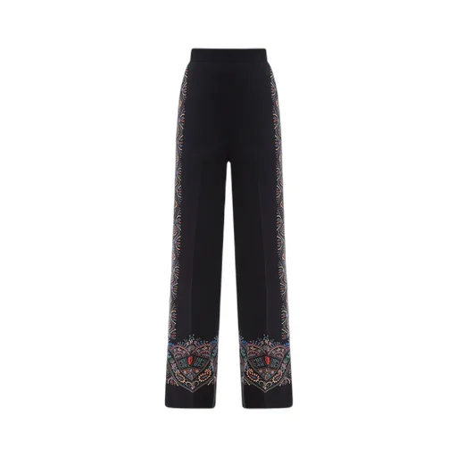 Floral Printed High Waist Palazzo Trousers