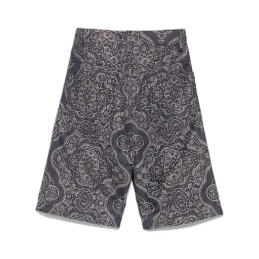 Patterned-Jacquard Shorts
