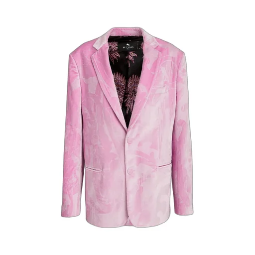 Maxi Paisley Pattern Velvet Jacket