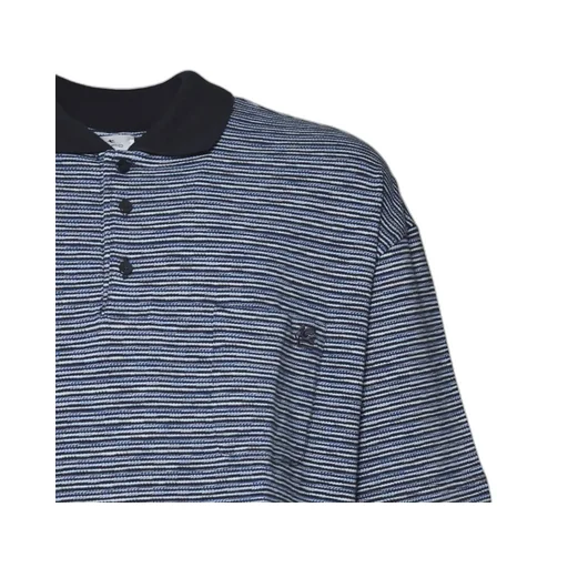 Striped Short Sleeved Polo Shirt