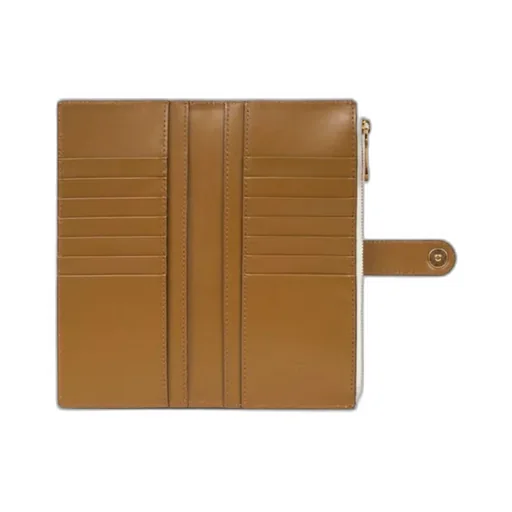 Leather Wallet With Pegaso Button