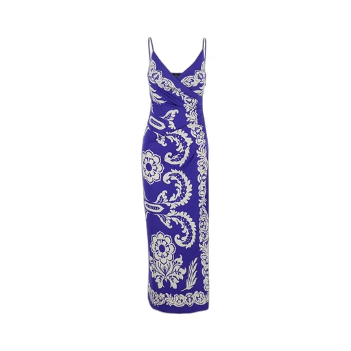 Paisley Printed Midi Sleeveless Dress