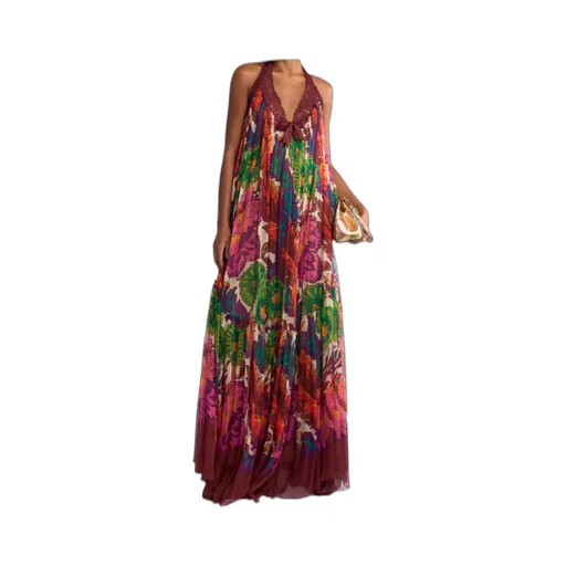 Lace-Trim Sleeveless Dress