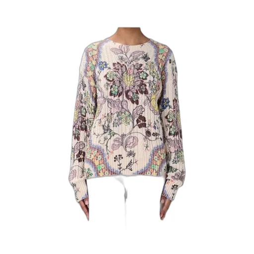 Floral-Print Sweater