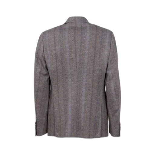 Single-Breasted Striped Blazer