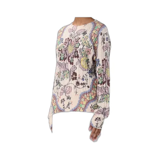 Floral-Print Sweater