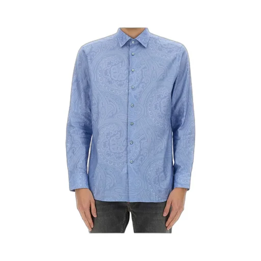 Paisley-Print Button-Up Shirt