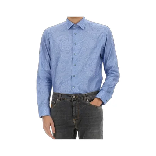 Paisley-Print Button-Up Shirt