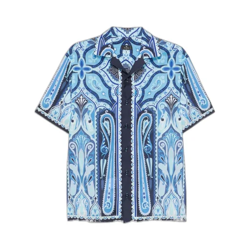 Paisley-Printed Short Sleeved Shirt