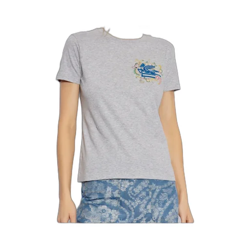 Pegaso Embroidered Crewneck T-Shirt