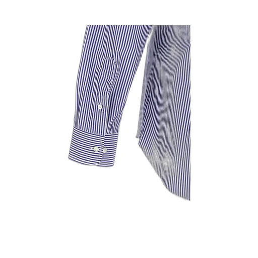 Logo Embroidered Striped Shirt