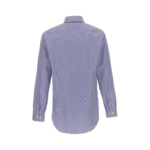 Logo Embroidered Striped Shirt