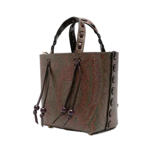 Paisley-Print Mini Tote Bag