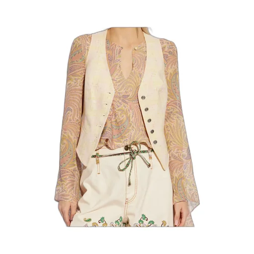 Slub Sleeveless Waistcoat