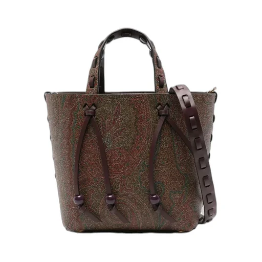 Paisley-Print Mini Tote Bag