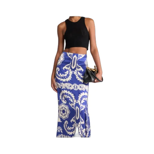 Punched Detail Knit Crop Top