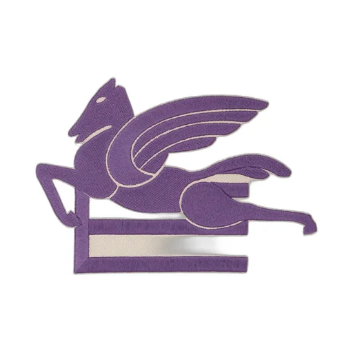 Cushion With Embroidered Pegasus And Logo