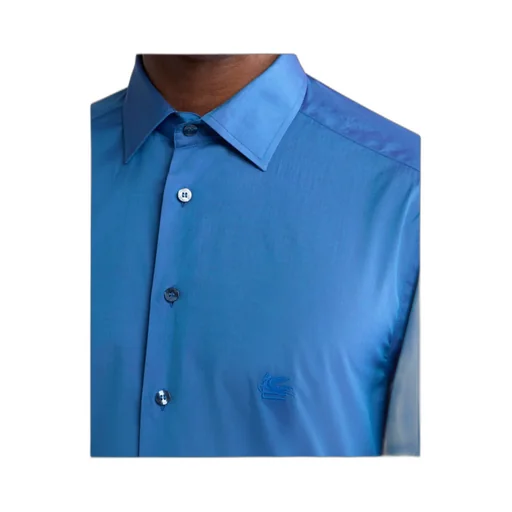 Logo Embroidered Long-Sleeved Shirt