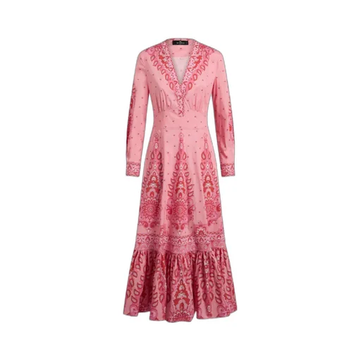 Printed Poplin Midi Dress