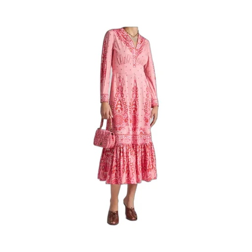 Printed Poplin Midi Dress