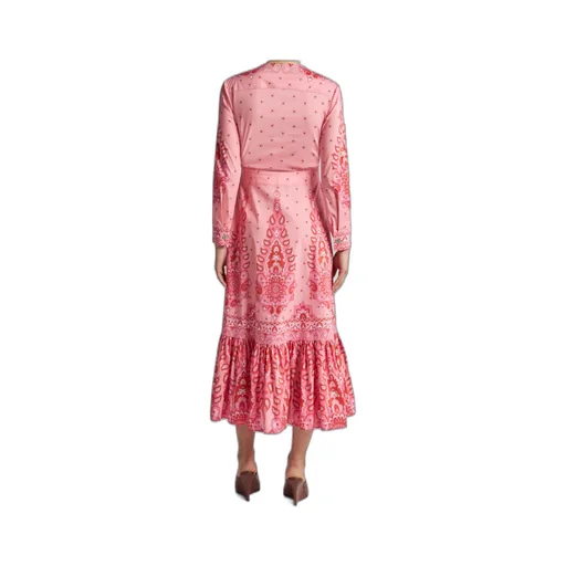 Printed Poplin Midi Dress