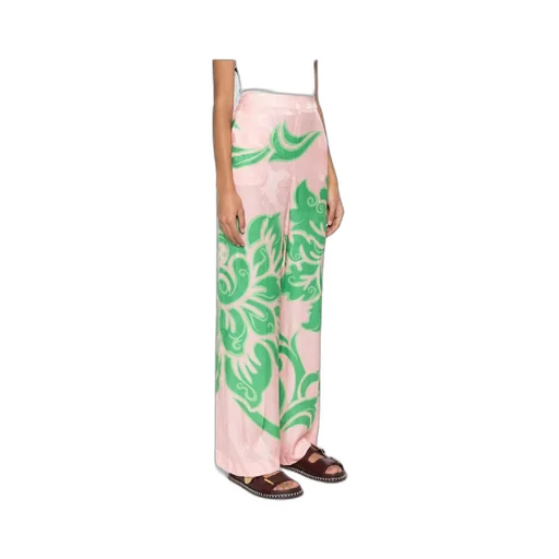 Rose Jacquard Pressed Crease Trousers