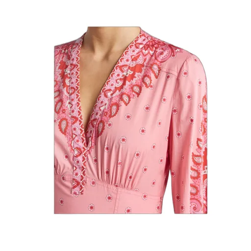Printed Poplin Midi Dress